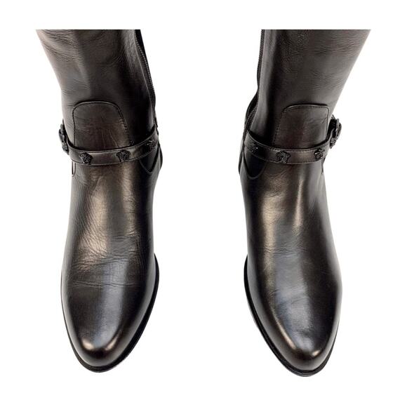 Versace Black Over the Knee Riding Boots NIB - Picture 8 of 15